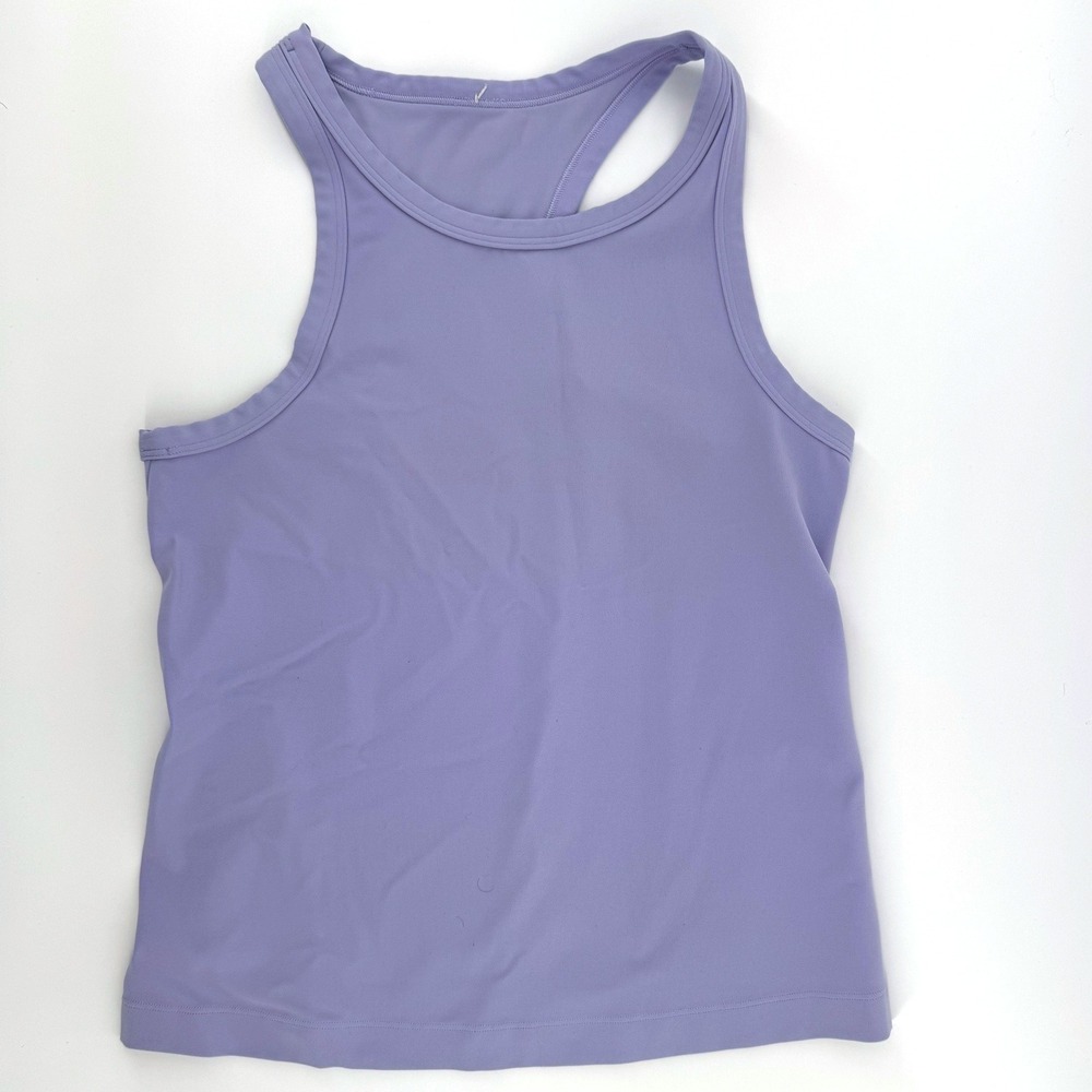 Lululemon Tank Top Womens 4 Lilac Purple High Neck Racerback Activewear Gym Yoga